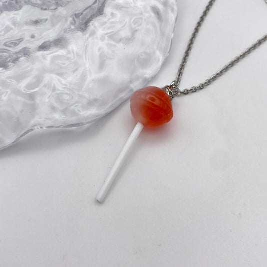 Red Lollipop Necklace