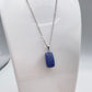 Lapis Lazuli Crystal Chunk Pendant Necklace