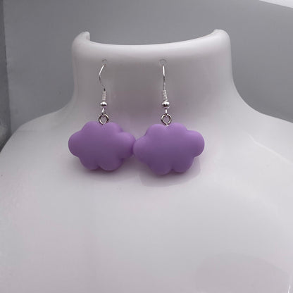 Purple Cloud Earrings