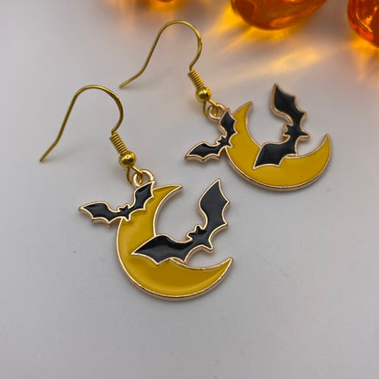 Moon Bats Earrings