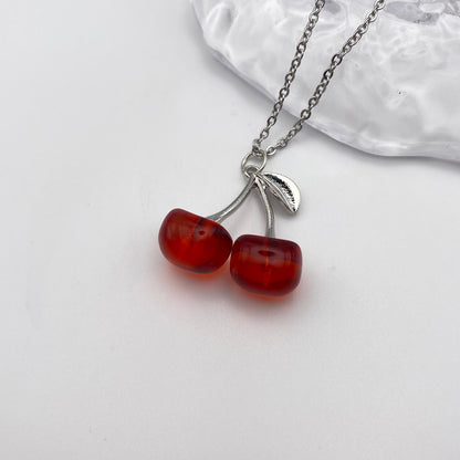 Red Cherry Necklace