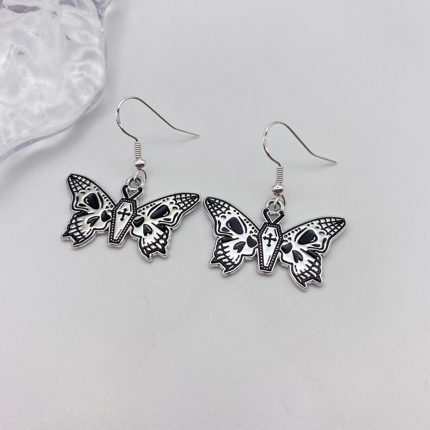 Flying Coffin Moth Earrings