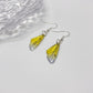 Small Yellow Fairy Wing Earrings