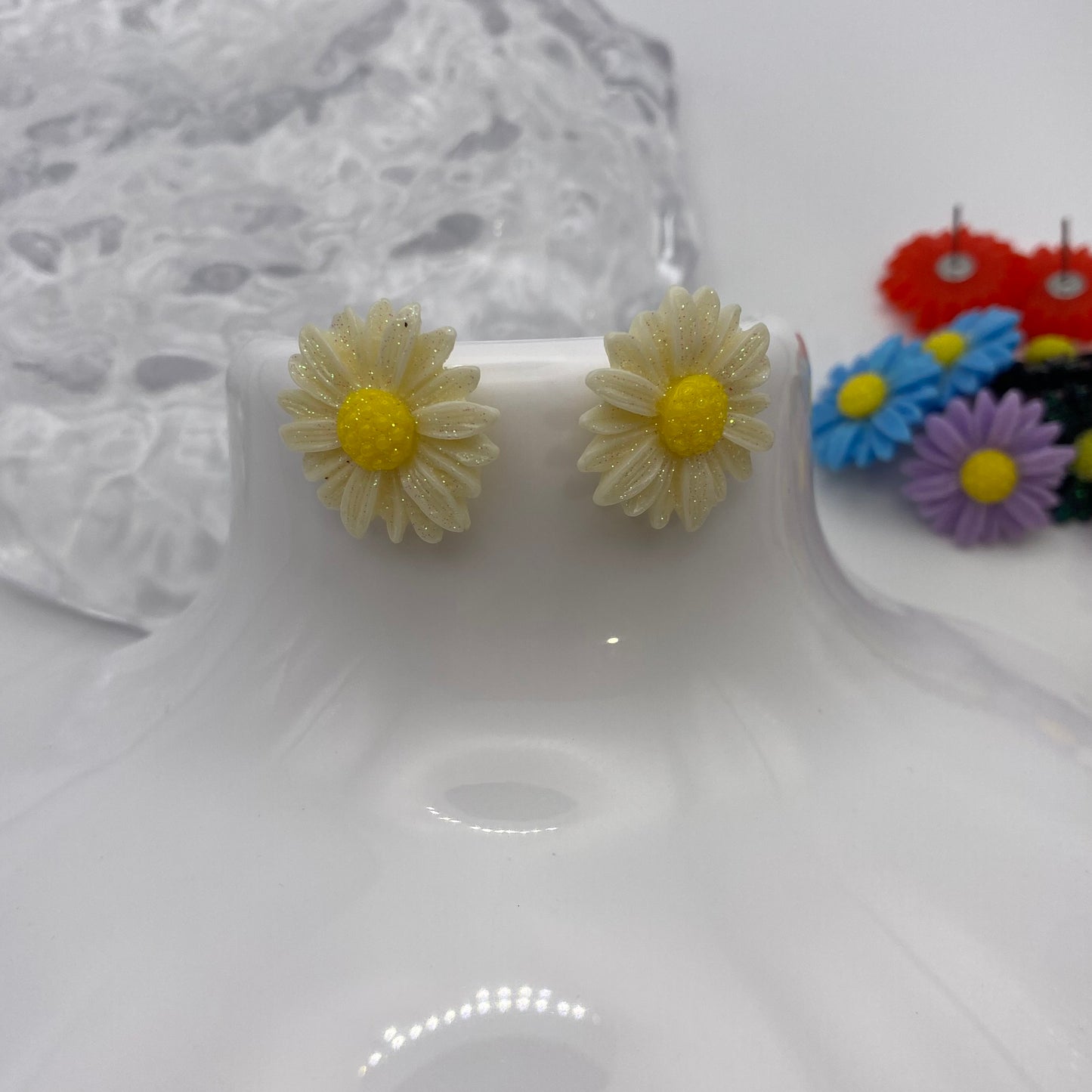 Colourful Flower Stud Earrings