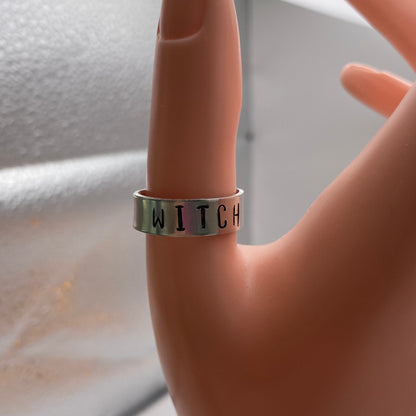 Witch Stamped Ring