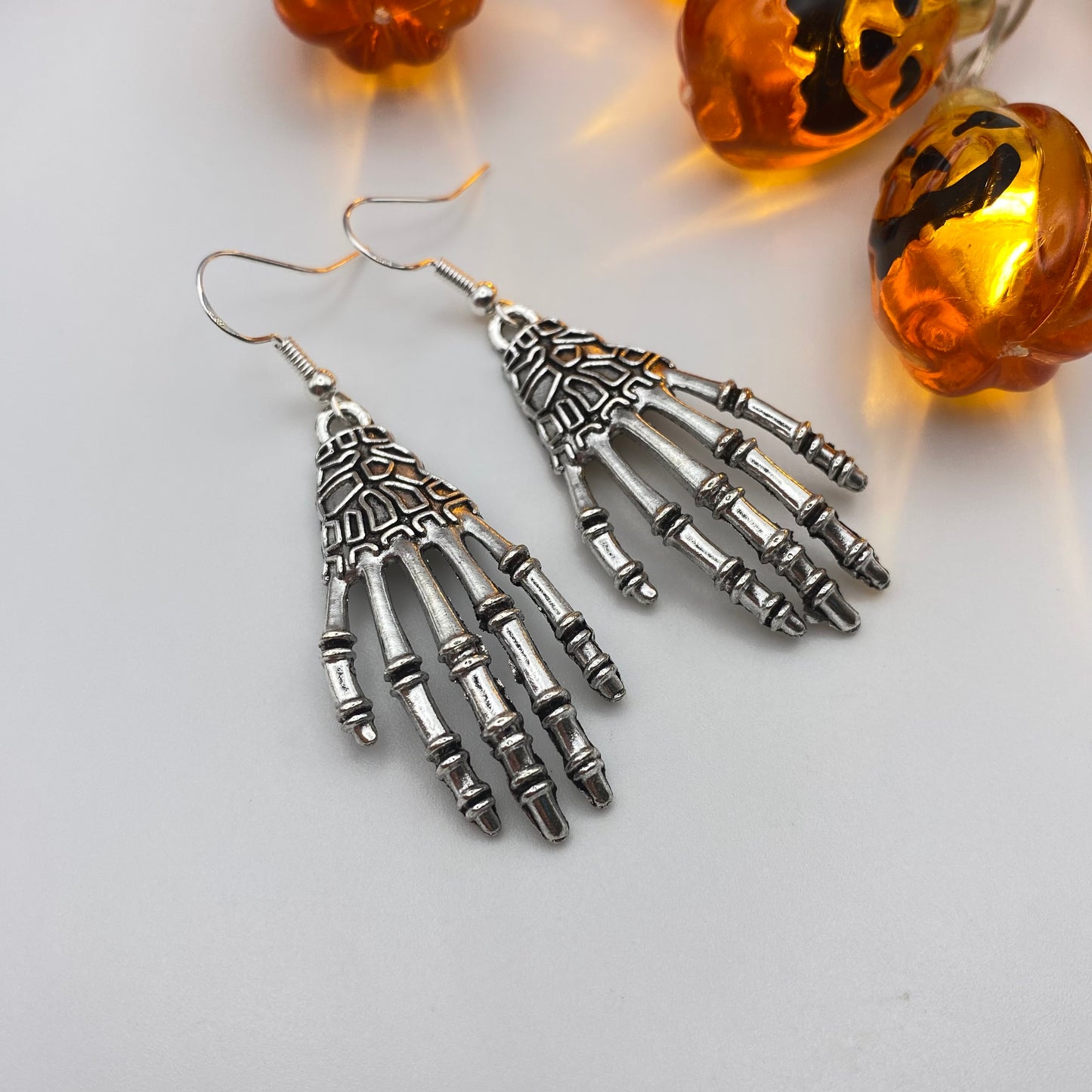 Skeleton Hand Earrings