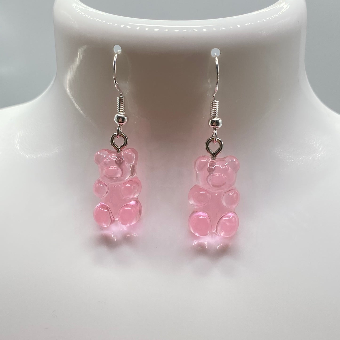 Pink Gummy Bear Earrings