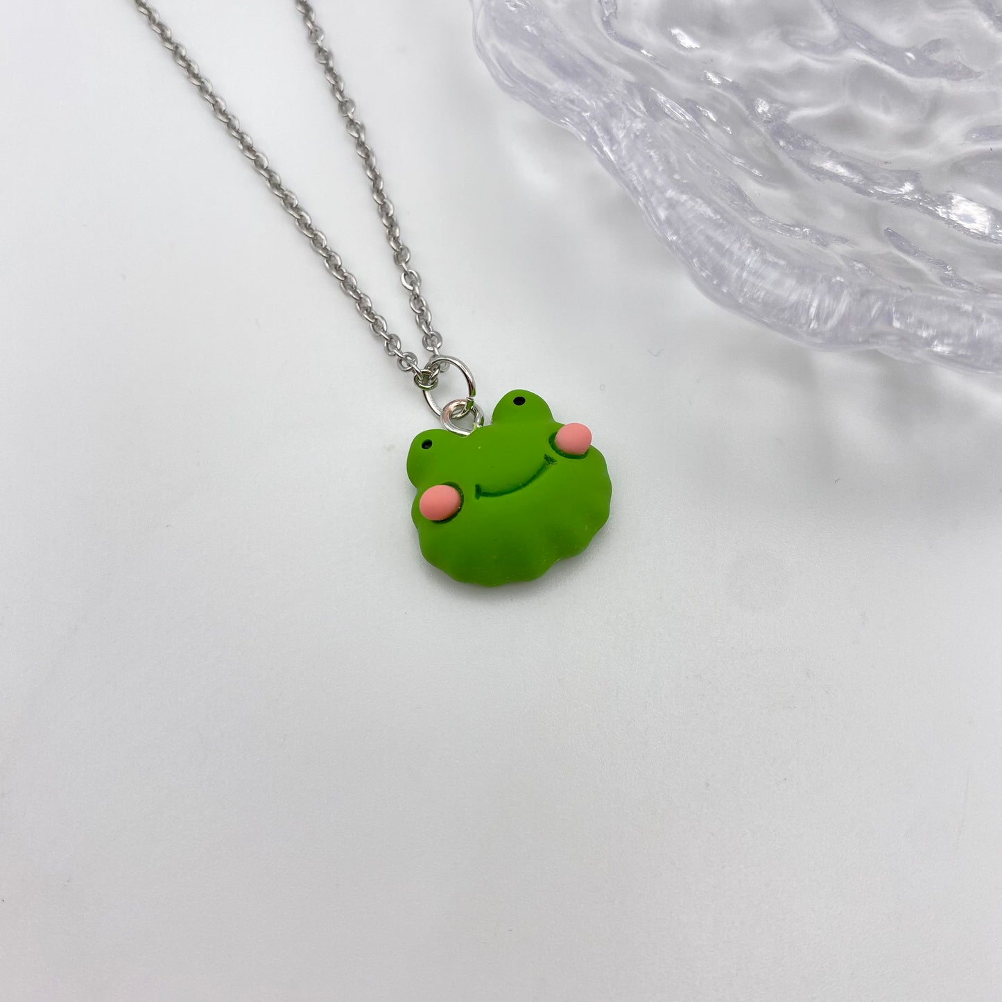 Round Frog Head Necklace