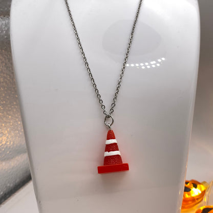 Traffic Cone Necklace