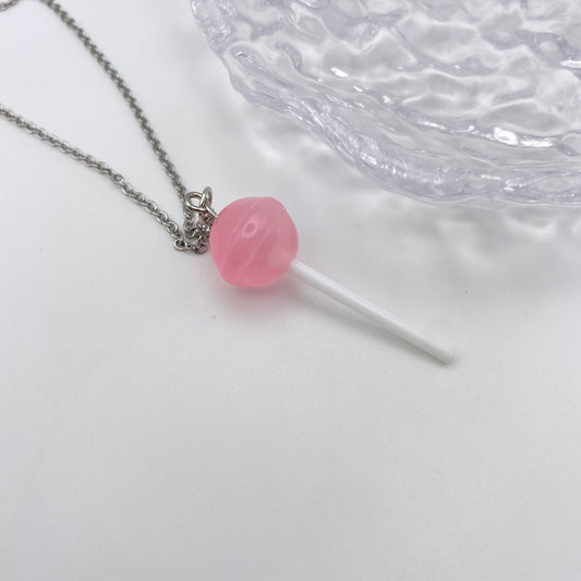 Pink Lollipop Necklace