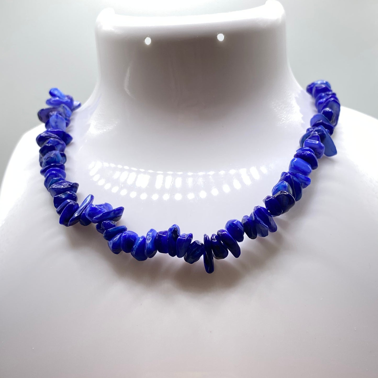 Blue Sodalite Crystal Necklace