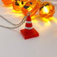 Traffic Cone Necklace