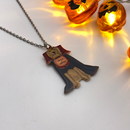 Trick or Treat Dog Necklace