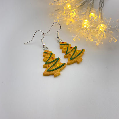 Gingerbread Tree Earrings