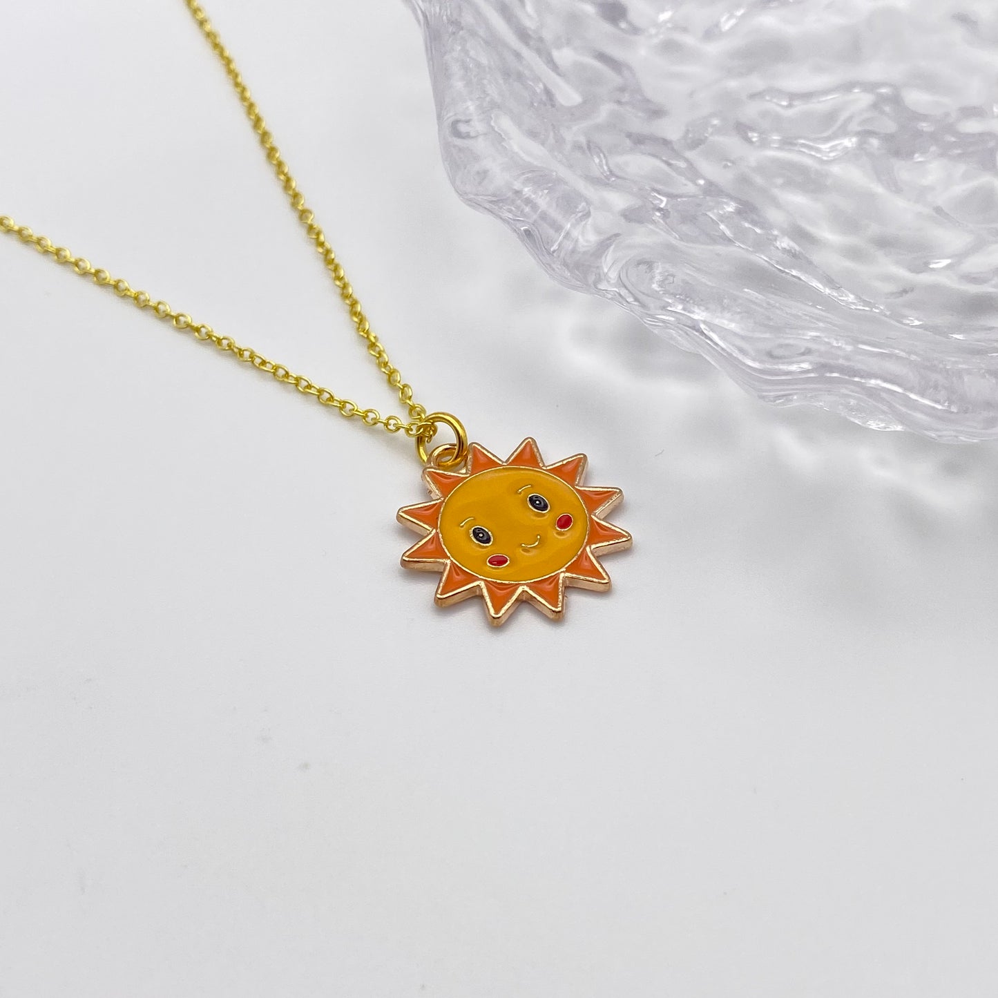 Cartoon Sun Necklace