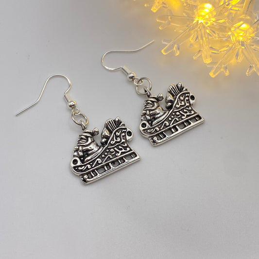 Santa Sleigh Earrings