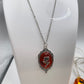 Red Rose Pendant Gothic Necklace