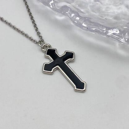 Black Cross Necklace