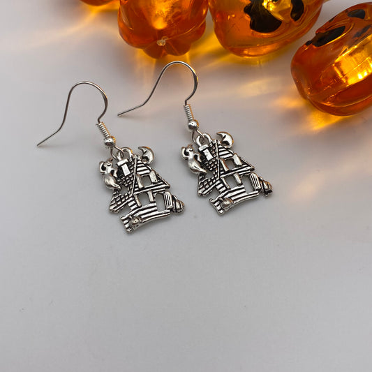 Haunted House Earrings