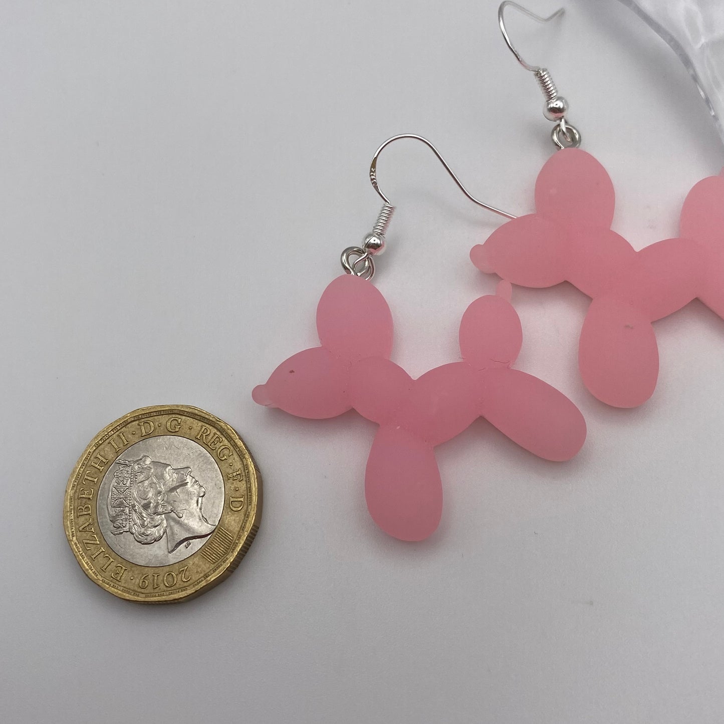 Colourful Balloon Animal Dog Earrings