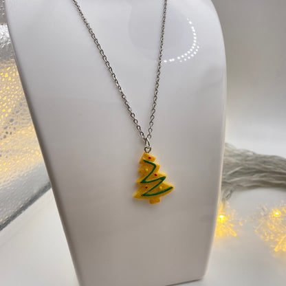 Gingerbread Tree Necklace