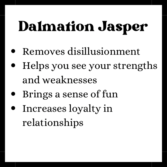 Dalmatian Jasper Crystal Tumble