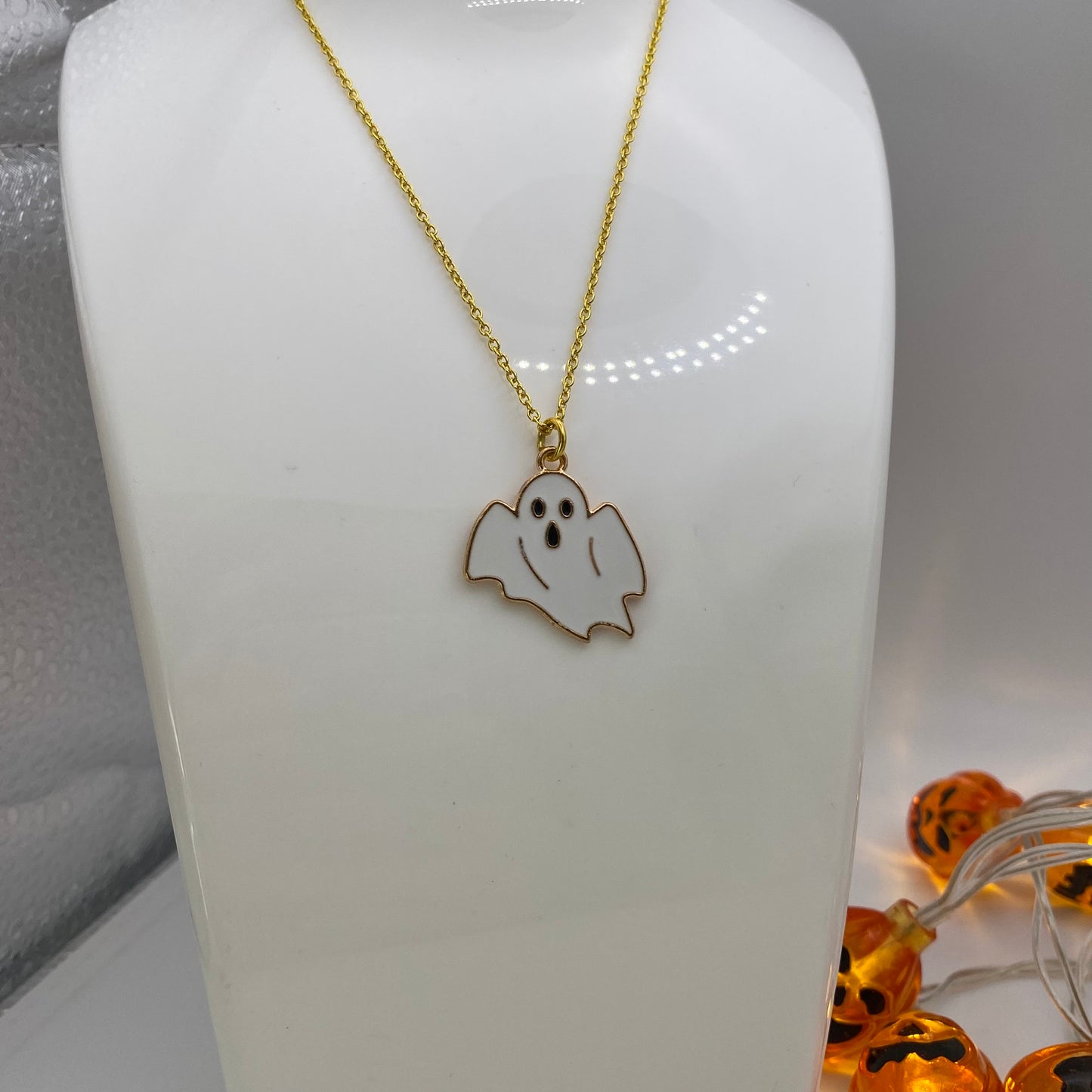 Gold Ghost Necklace