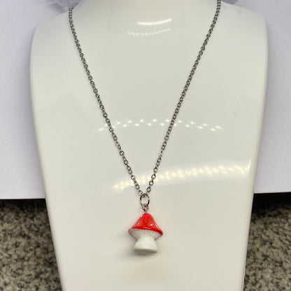 Red Mushroom Necklace