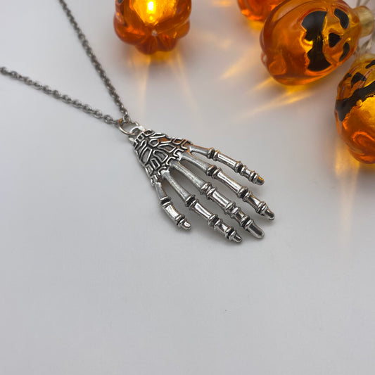 Skeleton Hand Necklace