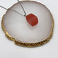 Cherry Quartz Crystal Chunk Pendant Necklace