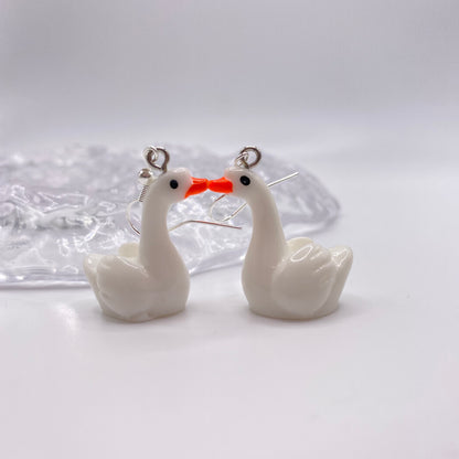 Swan Earrings