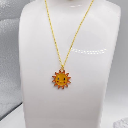 Cartoon Sun Necklace